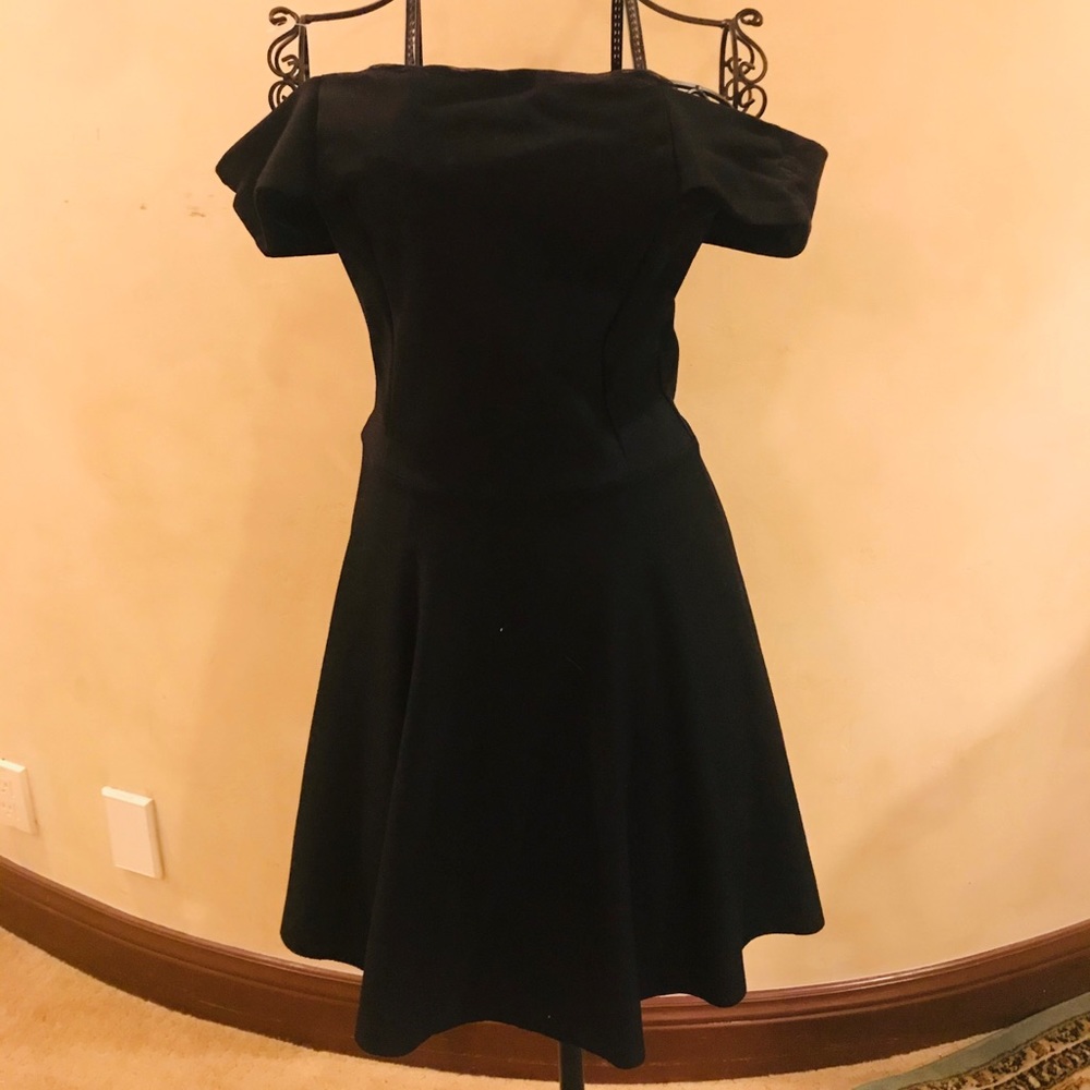 Timeless Fit & Flare, Off-the-Shoulder Black Dress